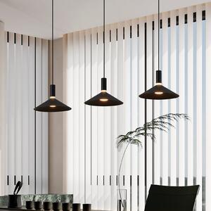 EGLO Lampă suspendată inteligentă Conomavilla-Z, negru 92 cm 3 becuri CCT RGB, reglabil, Negru, Camera de zi / sufragerie, Metal, Modern