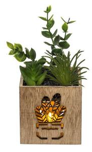 Planta artificiala in ghiveci cu iluminare LED 7,5x15 cm