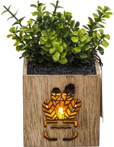 Planta artificiala in ghiveci cu iluminare LED 7,5x15 cm
