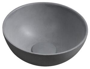 Sapho Sapho, Chiuvetă de blat din beton MINOR, diametru 26 cm, gri, MR26017