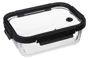 Recipient pentru alimente din sticla cu capac ermetic, transparent