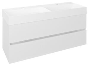 Sapho Sapho, dulap lavoar ODETTA 118x50x43,5cm, alb lucios, DT120-3030