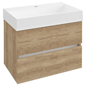 Sapho Sapho, dulap lavoar ODETTA 67x50x43,5cm, stejar Alabama, DT070-2222
