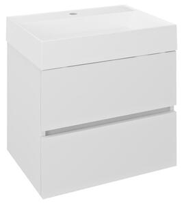 Sapho Sapho, dulap lavoar ODETTA 57x50x43,5cm, alb lucios, DT060-3030