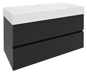 Sapho Sapho, dulap lavoar ODETTA 95x50x43,5cm, antracit mat, DT100-3434