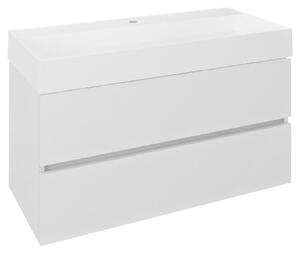Sapho Sapho, dulap lavoar ODETTA 95x50x43,5cm, alb lucios, DT100-3030