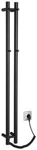 Sapho Sapho, uscator de prosoape electric PAPINADO, 109x1200mm, 40W, mat negru, ER340
