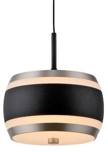 Lustră Pendul PURE, Falling Rings, reglabil, Negru, Camera de zi, Metal, Modern