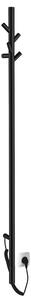 Sapho Sapho, uscator electric de prosoape PASADOR, rotund, 150x1500 mm, 30 W, negru mat, ER175BV