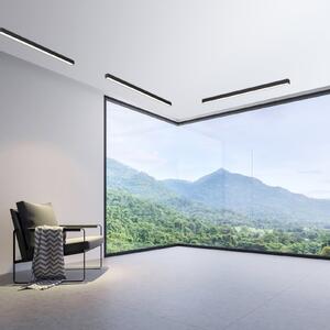 Plafoniere PURE, PURE Lines Straight, reglabil, Negru, Camera de zi, Metal, Modern