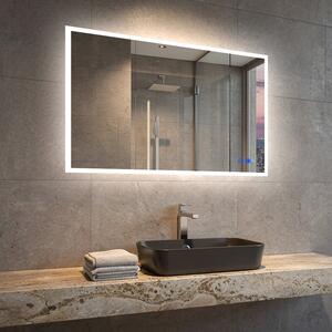 Oglindă dreptunghiulară de baie LED 80x60 cm