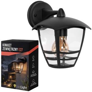 Toolight Toolight, JNH037-1G, lampă de perete pentru exterior în formă de felinar, 1×E27, IP44, negru mat, OSW-56223