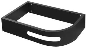 Sapho Sapho, consola PULSE cu suport pentru prosoape, stanga, mat negru, BM752-CL
