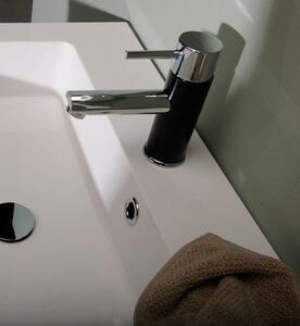 Sapho Sapho, RHAPSODY Baterie pentru lavoar cu spray manual pentru bideu, negru mat, 1209-08B