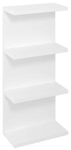 Sapho Sapho, raft deschis RIWA 30x70x15cm, alb lucios, RIW300-0030