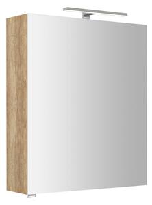 Sapho Sapho, galerie RIWA cu iluminare LED, 60x70x17cm, stejar Alabama, RIW060-0022