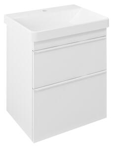 Sapho Sapho, dulap lavoar SITIA 56,4x70x43,4cm, 2x sertare, alb mat, SI060-3131