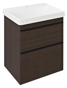 Sapho Sapho, dulap lavoar SITIA 56,4x70x44,2cm, 2x sertare, pin rustic, SI060-1616