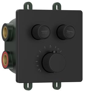 Sapho Sapho, baterie de duș ascunsă SMARTSELECT, cutie, 2 ieșiri, mat negru, RP042B