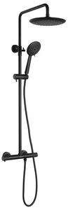 Sapho Sapho, coloana de dus SOLARIS cu robinet termostatic, negru mat, WD139B