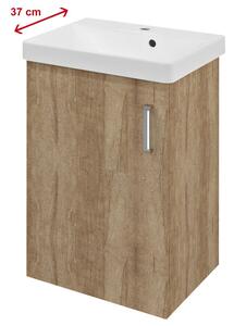 Sapho Sapho, dulap pentru lavoar THEIA 50,9x70x35cm, 1xusa, stanga, stejar Alabama, TH057-2222