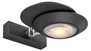 Lampă de perete PURE, Oculis, reglabil, Negru, dormitor, Metal, Modern