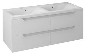 Sapho Sapho, WAVE dulap chiuvetă dublă 119,7x50x47,8cm, alb (WA121), WA120-3030
