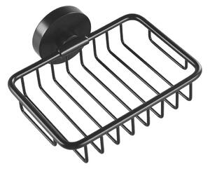 Sapho Sapho, sapuniera X-ROUND BLACK, 140x55x125mm, negru, XR801B