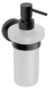 Sapho Sapho, dozator de săpun X-ROUND BLACK, sticlă de lapte, 230 ml, negru, XR101B
