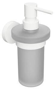 Sapho Sapho, dozator de săpun X-ROUND WHITE, sticlă de lapte, 230 ml, alb, XR101W