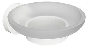 Sapho Sapho, sapuniera din sticla X-ROUND WHITE, alba, XR803W