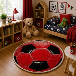 Covor Kolibri, Rotund, Minge Fotbal, 67x67 cm, 2300 gr mp