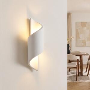 Lindby Aplică Desirio, albă, 35 cm, G9, ceramică, reglabil, Alb, Camera de zi / sufragerie, Tencuială / Argilă, Modern