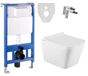 Set suspendat Mexen Fenix ​​​​+ WC TEO Rimless 51 x 35 cm + placă cu cădere lentă Slim, 60100 + 30850700