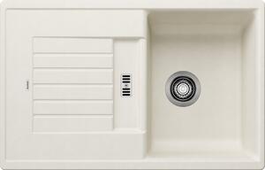Blanco Zia 45 S, chiuveta silgranit 780x500x190 mm, 1 camera, alb moale, BLA-527200