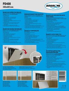 Aqualine Aqualine, Ușă magnetică sub gresie 300x600, PD408