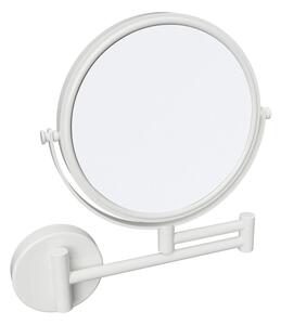 Sapho Sapho, oglindă cosmetică suspendată X-ROUND WHITE, diametru 180 mm, față-verso, albă, XR006W