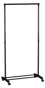 Suport pentru haine, Wizak, Negru, 41.5x74.5x157 cm