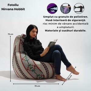 Fotoliu Nirvana Hobbit Pufrelax, Material Impermeabil - Light Mint
