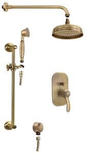Sapho Sapho, set de duș ascuns KIRKÉ cu robinet cu pârghie, 2 ieșiri, bronz, KI42B-01