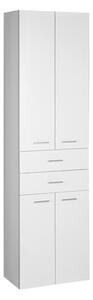 Aqualine Aqualine, dulap înalt ZOJA/KERAMIA FRESH 50x184x29cm, alb, sertare, 51291