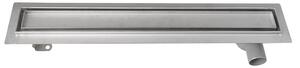 Aqualine Aqualine, scurgere de pardoseală din oțel inoxidabil PAVINO cu grilă pentru gresie, L-760, DN50, 2710-80