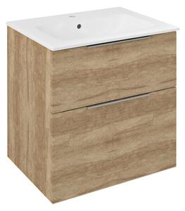 Sapho Sapho, dulap lavoar CIRASA 59,2x64x46cm, stejar Alabama, CR601-2222