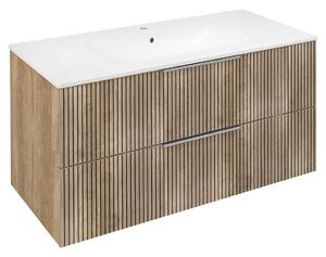 Sapho Sapho, dulap lavoar CIRASA 99,8x52x46cm, stejar alabama strip, CR100-2322