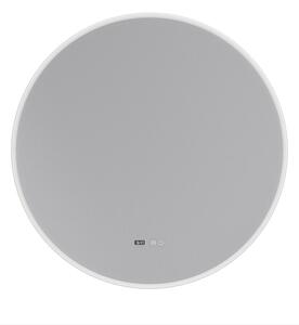 Erga Deam, oglinda rotunda LED 120cm, 3 culori de lumina, iluminare frontala, placa de incalzire anti-aburire, ERG-V01-Deam-1212-CL