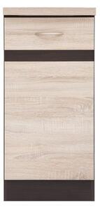 Dulap inferior de bucătărie Junona line D1D/40/82/L (Stejar sonoma + Wenge). 742460