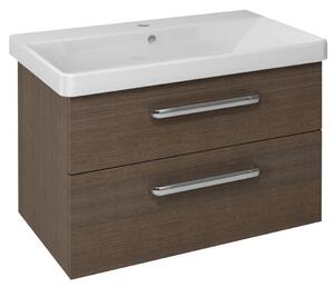 Sapho Sapho, THEIA Dulap pentru lavoar 75,6x50x44,2cm, 2x sertare, pin rustic, TH080-1616