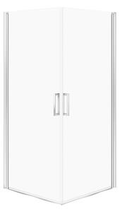 Cersanit Moduo, cabina de dus cu 2 aripi 90(usa) x 90(usa) x 195cm, sticla transparenta 6mm, profil cromat, S601-482