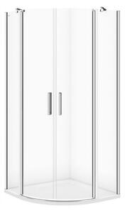 Cersanit Moduo, cabina de dus patrata 80x80x195cm, sticla transparenta 6mm, profil crom, S162-018