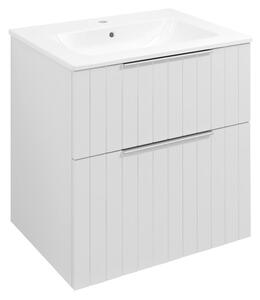 Sapho Sapho, dulap lavoar CIRASA 59,2x64x46cm, banda alba mat, CR601-3131S